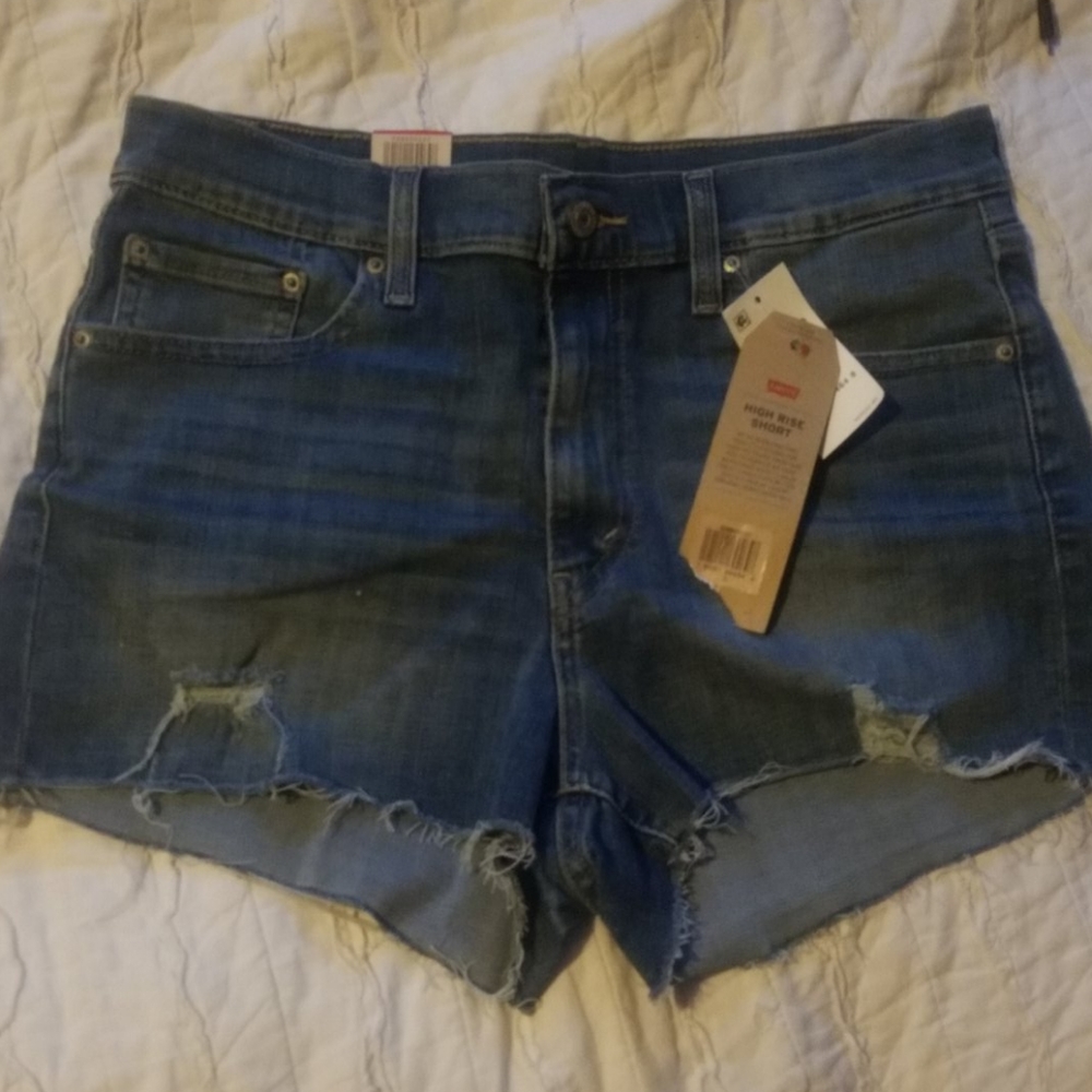 Levi's high rise shortie